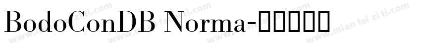 BodoConDB Norma字体转换